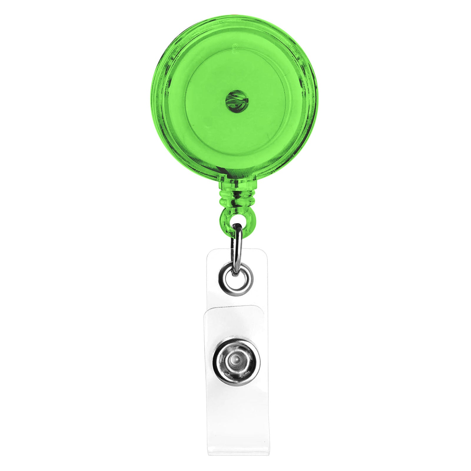 Wholesale Color Semi Transparent High Elasticity Badge Scroll with Retractable Plastic Keychain